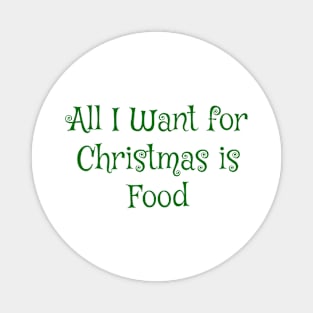 Gastronomic Wishes: A Foodie's Christmas Magnet